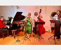 Bild: Gerhard Krones
Das Romy Börner Quartett in Aktion (von links): Norbert Ziegler, Romy Börner, Markus Fritsch und Oliver Hien.