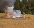 Bild: jma
Beim Rundendrehen brannte das Auto vollständig aus.