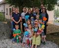 Bild: Steffi Urban/exb
Die Vorschulkinder nahmen Abschied vom evangelischen Kindergarten Regenbogen.