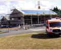 Bild: bkr
Das neue Feuerwehrgerätehaus im Droiacker wird ein schmuckes Gebäude. Noch bis April muss die Wehr auf ihren Umzug warten.