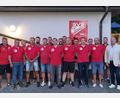 Bild: fop
Der neu gewählte Vorstand des Sportvereins mit den beiden Vorsitzenden Markus Hummel (Zweiter von rechts) und Manuel Obermeier (rechts).