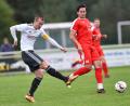 Archivbild: A. Schwarzmeier
Johannes Renner brachte die SV Grafenwöhr gegen den 1. FC Schlicht mit 1:0 in Führung. Am Ende gab es einen 2:1-Erfolg.