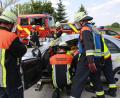 Bild: egl
Die Schauübung der aktiven Mannschaft der Feuerwehr Ursensollen war beeindruckend.