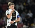Bild: Sebastian Christoph Gollnow/dpa
Es hat nicht gereicht: Deutschland um Kapitänin Alexandra Popp muss die frühe Heimreise antreten.
