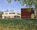 Bildmontage: Architekturbüro Kuchenreuther/exb
Tolle Lage direkt am Radweg mit Blick auf den Auensee: Diese Visualisierung zeigt, wie das geplante Gasthaus samt Wohnung im Obergeschoss aussehen soll.