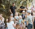 Bild: Pfarrei Immenreuth/exb
In einem Spiel hörten die Kinder die Geschichte von Johannes dem Täufer.