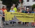 Bild: Kunz
Die Bürgerinitiative gegen atomare Anlagen und die Weidener Gruppe der internationalen Ärzte gegen Atomkrieg bei der Mahnwache.