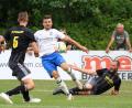 Archivbild: Dieter Jäschke
Die SV Grafenwöhr (schwarze Trikots, Szene aus der Partie in Vorbach) empfängt am Donnerstag den FC Wernberg.