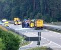 Bild: Thomas Dobler
Auf der A 6 liefen die Bergungsarbeiten bis in den Nachmittag hinein.