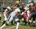 Bild: Michael Sandner/Amberg Mad Bulldogs/exb
Die Amberg Mad Bulldogs verloren gegen die Neu-Ulm Spartans.