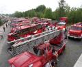 Bild: flm
47 Feuerwehr-Oldtimer aus nah und fern waren zum Sommerfest nach Waldsassen gekommen.