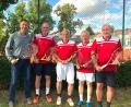 Bild: TC Tirschenreuth
´Die Tennisherren 50 des TC Tirschenreuth wurden Meister in der Nordliga 3. Unser Bild zeigt von links Markus Lange, Jürgen Gleißner, Klaus Hültner, Robert Wameser und Harald Schedl