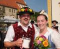 Bild: ge
Thomas Häckl und Rebecca Fischer vom Trachtenverein Stamm sind das Woizkirwa-Oberkirwapaar 2023.