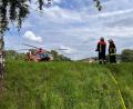 Bild: lei
Eine Rettungshubschrauber-Besatzung brachte den Notarzt zum Brandort und dann einen Verletzten mit Verbrennungen in eine Spezialklinik.