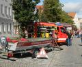 Bild: Hirsch
Die Blaulichtmeile erstreckt sich über den oberen und unteren Burglengenfelder Marktplatz.