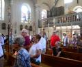 Bild: Kunz
Die Andacht in der St.-Sebastian-Kirche am Tag des offenen Denkmals ist gut besucht.