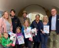 Bild: Sabine Süß/exb
Die Luftballons von vier Teilnehmern sind gefunden worden. Am weitesten fliegt einer bis nach Roth bei Nürnberg.