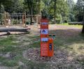 Bild: Christoph Ziegler/exb
Die neue Bike-Repair-Station ist direkt beim Waldspielplatz auf der Hohen Tanne zu finden.