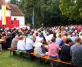 Bild: Lothar Trager
Eine große Schar an Pilgern feierte den Festgottesdienst vor der Eggenbergkirche mit.