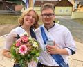 Bild: hme
Für Raffaela Stoppe und Timo Stoll, dem Oberkirwapaar 2022, geht die Regentschaft am Wochenende zu Ende. Am Kirwasonntag wird ein neues Oberkirwapaar gekürt werden.