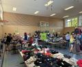 Bild:  Lehnert/exb 
Beim Kinder- und Babybasar in der Mehrzweckhalle ist das Angebot groß.