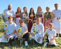 Bild: whü
Die Kirwaburschen und -madla von der Dorfjugend sind bereit für die Wirbenzer Kirwa.
