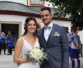 Bild: kro
Cathrin und Julian Fandler sagten nun auch kirchlich "Ja" zueinander.