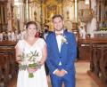 Bild: fvo
Jennifer und Mario Eiser wurden in der Wallfahrtskirche auf dem Fahrenberg getraut.