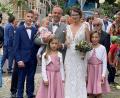 Bild: Josef Glas
Das Brautpaar Anna und Stefan mit ihren Kindern.
