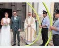 Bild: kro
In der Basilika gaben sich Franziska Schmid und Simon Heinzl das Jawort vor Stadtpfarrer Dr. Thomas Vogl. Die Feuerwehr Krummennaab erwartete das Paar mit einem Ehrenspalier.