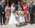 Bild: wms
Im Bild das Brautpaar mit ihren Eltern und den Brautkindern Hannah und Emilie.