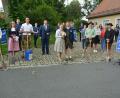 Bild: jr
Standesamtlich geheiratet haben am Samstagvormittag im Leonberger Pfarr- und Jugendheim die Mitterteicherin Christina Fick und der Münchenreuther Ludwig Peter (Bildmitte). Die Stadtkapelle Mitterteich überraschte das Hochzeitspaar mit zünftiger Musik.