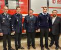Bild: Gemeinde Kastl bei Kemnath/exb
Bürgermeister Hans Walter (rechts) und Kreisbrandmeister Alois Schindler (von links) gratulierten der neuen Führungsriege mit Stellvertretendem Kommandant Tobias Rodler, Kommandant Dominik Kugler und Stellvertretendem Kommandant Matthias Schinne.