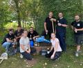 Bild: Burschen- und Madlerverein Kemnath/exb
Mit dem Ausgraben der Kirwa begann für die Kemnather Madler und Burschen die zweitägige Kirwafeier im Kuchenreuther Haisl.