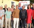 Bild: Hirsch/exb
Der neue Kreisvorstand der Arbeiterwohlfahrt Schwandorf setzt sich zusammen aus: Michael Welnhofer, Emmi Graf, Waltraud Huber, Karin Flierl, Angelika Weiler, Ulrike Roidl, Manfred Zenger, Elisabeth Beer-Klatt, Karin Frankerl, Norbert Süß und Daniela Friedrich (von links).