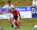 Archivbild: A. Schwarzmeier
Felix Diermeier (rechts, im Spiel gegen den FC Tegernheim) erzielte in Lam den Ausgleich für den SC Luhe-Wildenau. Der Mittelfeldspieler hatte bereits eine Woche vorher zum 1:1 gegen den TSV Kareth getroffen.