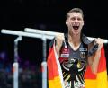 Bild: Geert vanden Wijngaert/AP/dpa
Turnte in Antwerpen zu Gold: Lukas Dauser.