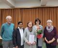 Bild: Michaela Staufer/exb
Ehrungen bei der KAB: Im Bild von links Willi Greger, Präses Pater Martin Mundackal, Margot Sattler, Bettina Stock und Karin Ernstberger.