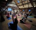 Bild: Uwe Rosner/exb
Komplett ausgebucht waren die Yogastunden bei der Museumsnacht im Schafferhof.