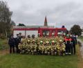 Bild: Feuerwehr Falkenberg/exb
Die Teilnehmer an der Leistungsabzeichenprüfung formierten sich zum Gruppenbild.
