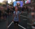 Bild: Uhl/exb
Heike Uhl stolz im Ziel.