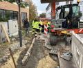 Bild: Andreas Royer
Mit dem Verlegen des Pflasters beim früheren Storggebäude beendet der Netzbetreiber N-Ergie die Instandhaltungsarbeiten am Kabelnetz in der Sulzbacher Altstadt