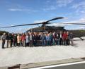 Bild: rn
Die ehemaligen Soldaten der Bundeswehr aus den BSB-Kameradschaften von Mosenberg bis Eschenbach vor einem Blackhawk-Helikopter der US-Armee mit Gerald Morgenstern (links) und Kreisvorsitzendem Peter Lehr (Dritter von rechts).