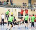 Archivbild: Andreas Brückmann
Die Drittliga-Volleyballer des VC DJK Amberg (grüne Trikots, Szene aus der Partie gegen Jena) empfangen am Samstag den ASV Dachau II.