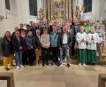 Bild: bk
Der Dank an Gott steht bei der Abendmesse in der Pfarrkirche Heiligste Dreifaltigkeit im Mittelpunkt, als sich die Geburtsjahrgänge 1957/58 in Freihung treffen.