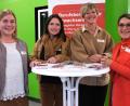 Bild: Hirsch
Antonia Boxler, Nora Lautenschlager, Monika Barth und Sylvia Beer (von links) stellten bei einer Informationsveranstaltung der Arbeitsagentur ein Beispiel für eine gelungene Umschulungsmaßnahme vor.