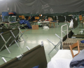 Archivbild: wro
2015 wurde die Dreifachturnhalle der Berufsschule Wiesau zur Notunterkunft für Geflüchtete umfunktioniert.