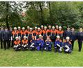 Bild: Feuerwehr Ahornberg/exb
Die Teilnehmer an der Leistungsprüfung hatten Grund zur Freude: Alle konnten Abzeichen in Empfang nehmen.