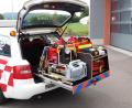Bild: amö
Das First-Responder-Fahrzeug der Winklarner Gruppe ist mit diversen Gerätschaften ausgestattet. Das Auto selbst ist in die Jahre gekommen und soll nun ersetzt werden.