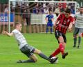 Archivbild: mhs
Kernige Zweikämpfe wie in dieser Szene zwischen dem Weidener Niklas Lang (links) und Fabian Magerl vom SC Luhe-Wildenau wird es auch im Rückspiel am Freitagabend wieder zu sehen geben.